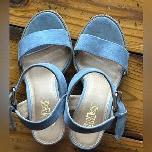 Blue Strappy Sandals